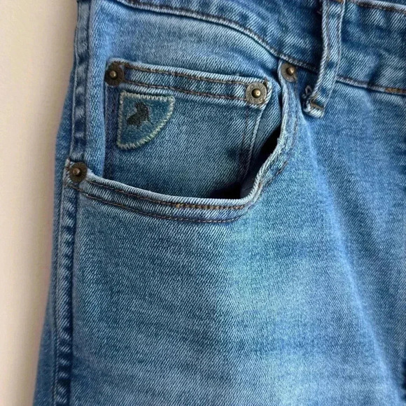 Lois Medium Wash River High Retro Straight Jeans, Size 31" L-32 - Picture 10 of 16